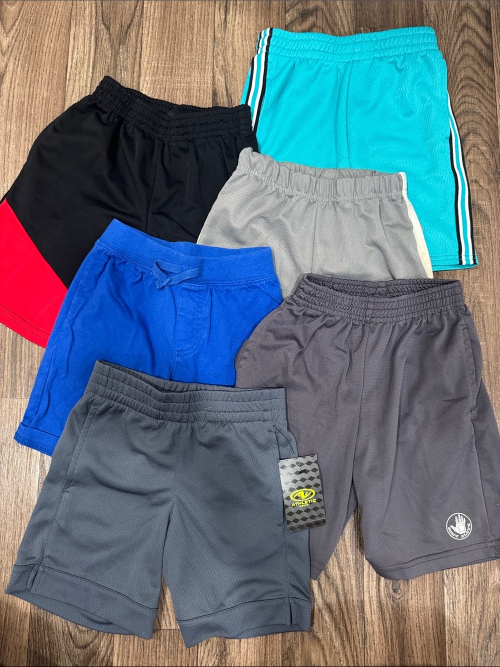 Kids 6 Pack Boys Bundle Athletic Shorts - Size 4/5